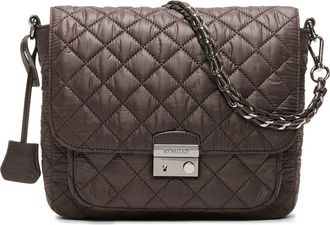 MZ Wallace Medium Crosby Lock Quilted Nylon Crossbody Bag in Espresso at Nordstrom
