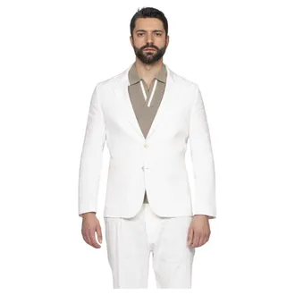 Paolo Pecora Blazers, male, White, Size: XL Giacca 1102