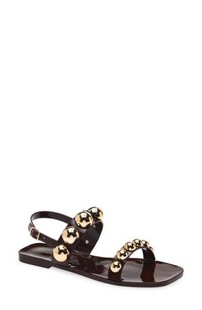 Jeffrey Campbell Gum-Drop Jelly Sandal in Dark Brown Gold at Nordstrom, Size 7