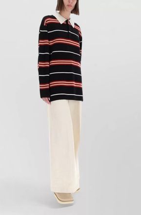 Guest In Residence striped cashmere polo shirt