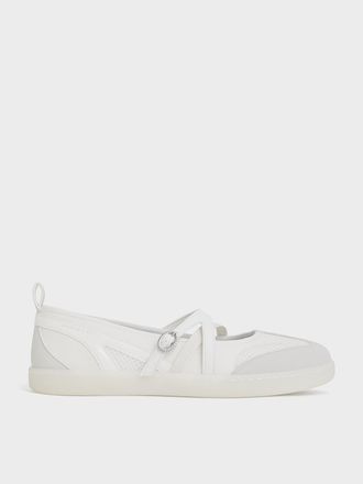 Charles & Keith Tiggy Mesh Two-Tone Ballet Sneakers