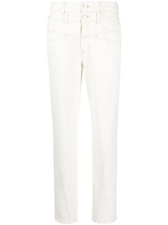 Closed Jeans dritti a vita alta - Bianco