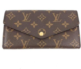 Louis Vuitton Brown Coquelicots Galle Monogram Monogram Long Wallet (Bi-Fold) (Pre-Owned)
