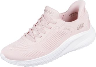 Skechers Bobs Sqaud Chaos Current Muse Slip Ins Trainers Womens 117497 LTPK, light pink, 9 UK