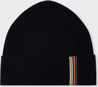 Paul Smith SIGNATURE STRIPE HAT Size: OS, colour: BLACK