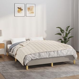 vidaXL Manta Con Peso Tela Color Crema Claro 122x183 Cm 9 Kg Vidaxl