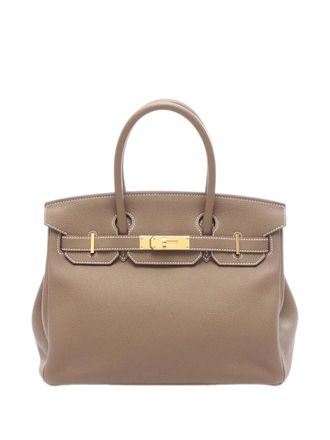 Herm&egrave;s 2022 Togo Birkin Retourne 30 handbag - Grigio