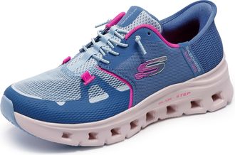 Skechers Womens Glide Step Pro Edrura Slip-ins, Hands-Free Shoe for Healthcare, Slate Pink, 4 UK