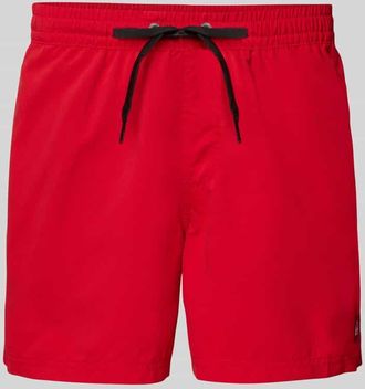 Quiksilver Regular Fit Badehose mit Logo-Patch Modell Everyday in Hellrot, Gr&ouml;&szlig;e XXL