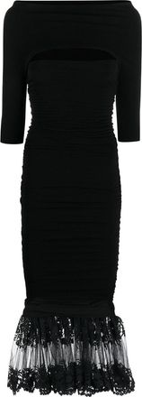 Philosophy di Lorenzo Serafini shrug-detail strapless dress - women - Elastane/Polyamide - 38 - Black