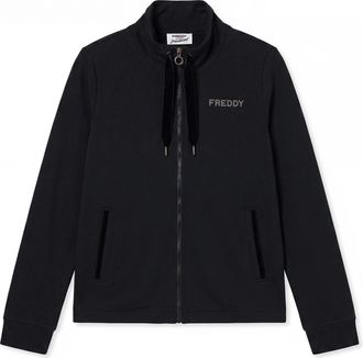 Freddy Felpa Donna Collo Alto e Zip con Spacco Posteriore