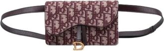 Dior Pre-owned Canvas Heuptas - Dames - Vintage Heuptassen - Rood - ONE Size - Leer - Vintage