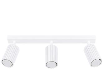 Sollux Lighting Design Deckenlampe Karbon 3-Flammig (linear), Weiss