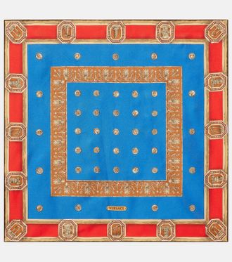 Versace Printed silk twill scarf