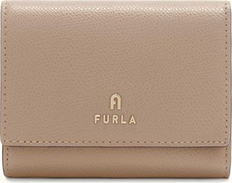 Furla Camelia Portafoglio Compatto S Stucco Gray Grigio Pelle Stampata Donna
