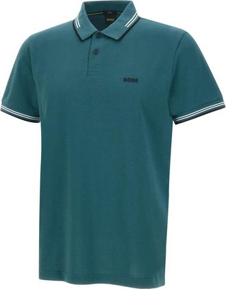 HUGO BOSS Paul Polo - Heren - Polos - Groen - 2XL - Katoen - Tops
