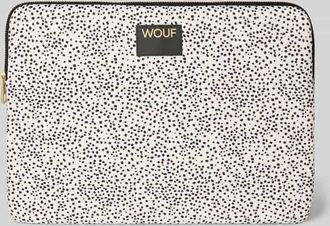 Wouf Laptoptasche mit Logo-Patch Modell Panna in Offwhite, Gr&ouml;&szlig;e 1