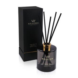 OEM Difusor De Aromas De Vidrio Brixton Con Varillas, 500 Ml, &Aacute;mbar E Higo Negro, Homms