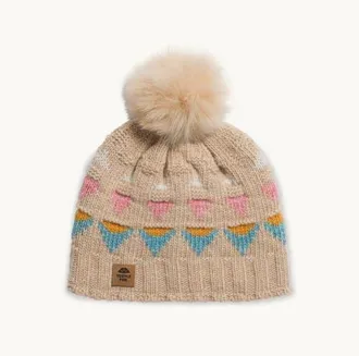 Turtle Fur Moonglade Pom Beanie in Oat at Nordstrom