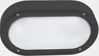 Leds - C4 Leds-c4 - Aplique Ip66 Basic Led 6.7W Sw 2700-3200-4000K On-Off Gris Urbano 721Lm