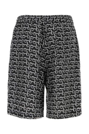 Burberry 8089043 B9593 Silverblack Exterior: Silk Bermuda Short
