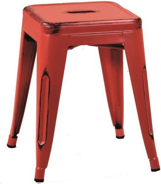 Vacchetti Vacchetti - Taburete De Hierro Bristol Rojo Cm39x39h45