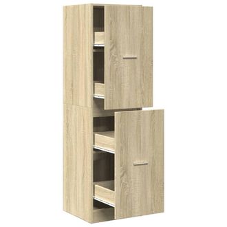 vidaXL Armario Botiqu&iacute;n Madera De Ingenier&iacute;a Negro 40x41x144,5 Cm Vidaxl