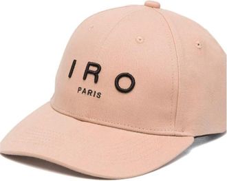 Iro Beige Hoed met Logo in Reli&euml;f - Dames - Petten - Beige - ONE Size - Katoen - Accessoires