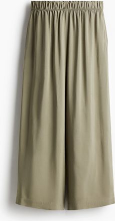H&M Cropped Schlupfhose - Green