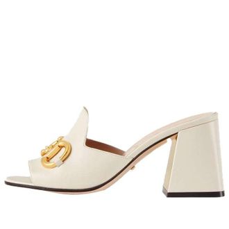Gucci (WMNS) Gucci Slide Sandal With Horsebit White Leather 655412-BKO00-9022