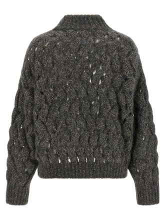 Brunello Cucinelli Dazzling Waves Sweater - Grey