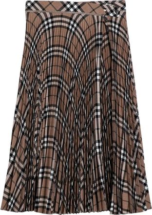 Burberry Dames, Rokken, Bruin, Maat: 4XS