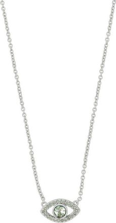 Kurt Geiger Pavé Evil Eye Pendant Necklace in Light Green at Nordstrom