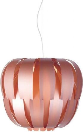 Linea Zero Suspensi&oacute;n 2 Luces Metal Rosa En Metal Cromado Cm. 60x54h