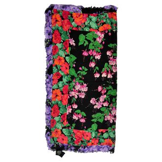 Gucci Gucci Bloemenprint Sjaal in Multicolor Zijde