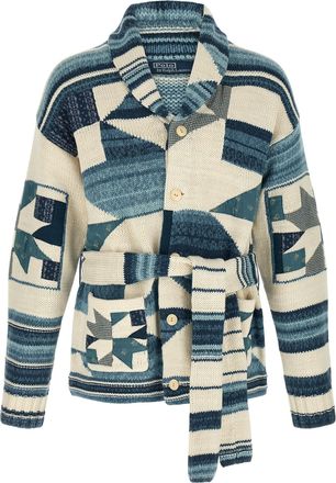 Polo Ralph Lauren Blue Cotton Mens Cardigan