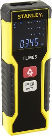 OEM Tel&eacute;metro L&aacute;ser, Modelo 65m - Alcance 20m - Precisi&oacute;n 0,3mm/m - 3 Decimales - Calcula &Aacute;rea Y Volumen - Pantalla 33mm X 25mm - Pilas Incluidas
