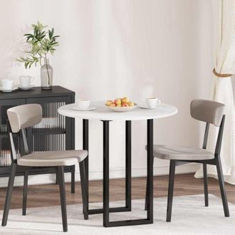 vidaXL vidaXL Piano del tavolo Bianco 80 x 80 x 1.5 cm Legno multistrato