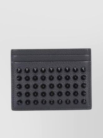 Christian Louboutin textured pebbled studded wallets