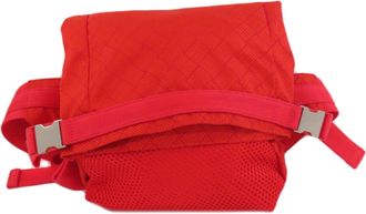 Bottega Veneta Red Color Nylon Sling Bag (Pre-Owned)