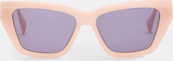 Womens Acetate Kitty Rectangular Cat Eye Sunglasses, Size: One Size