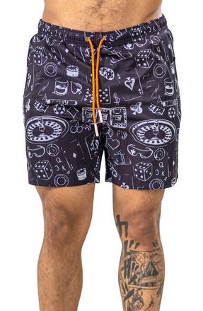 Maceoo Marthyr Swim Trunks in Black at Nordstrom, Size 4