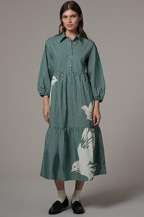 Maeve The Bettina Tiered Shirt Dress by Maeve