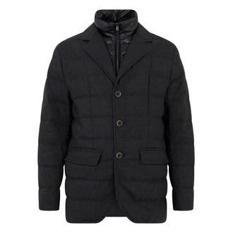 Herno Heren, Jassen, Grijs, Maat: XL Wol