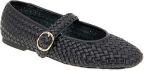 BCBGeneration Elayen Woven Mary Jane Flat in Black at Nordstrom Rack, Size 10