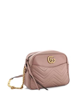 Gucci GG Marmont Matelasse Leather Medium shoulder bag - Brown