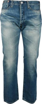 Junya Watanabe Stijlvolle katoenen jeans - Heren - Regular Fit Jeans - Blauw - S - Katoen - Jeans