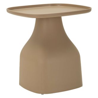 Dmora Mesa De Centro Inhamb, Adecuada Para Interior/exterior, Forma Cuadrada, Tablero Gris, 48x48x50h Cm Gris Paloma