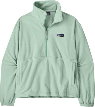 Patagonia Micro D 1/2 Zip Fleece P/O Fleecepullover f&uuml;r Damen | gr&uuml;n