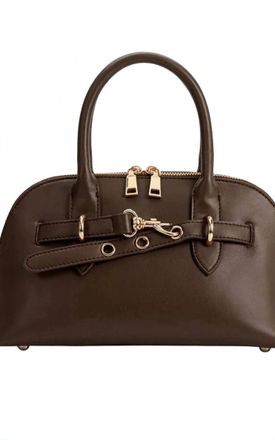 Melie Bianco Womens Rue Handle Bag In Espresso
